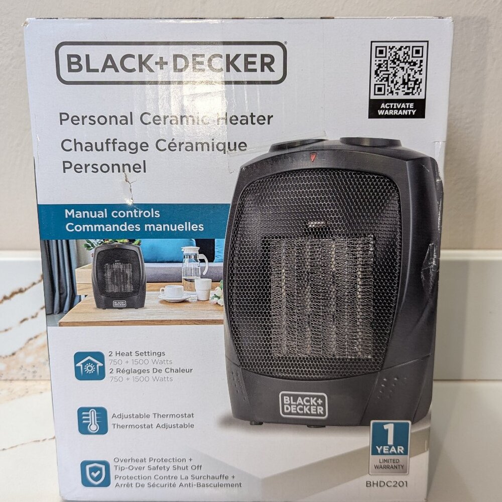 Black & Decker Personal Ceramic Heater. NWT!